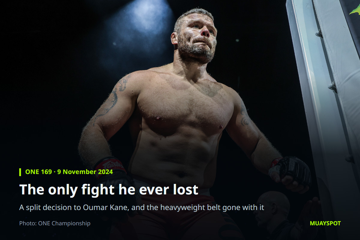 Anatoly Malykhin walking to the cage at ONE 169 before facing Oumar Kane